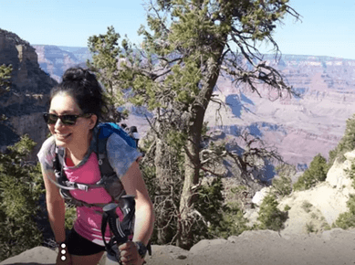 at the finish line of the Canyon :)