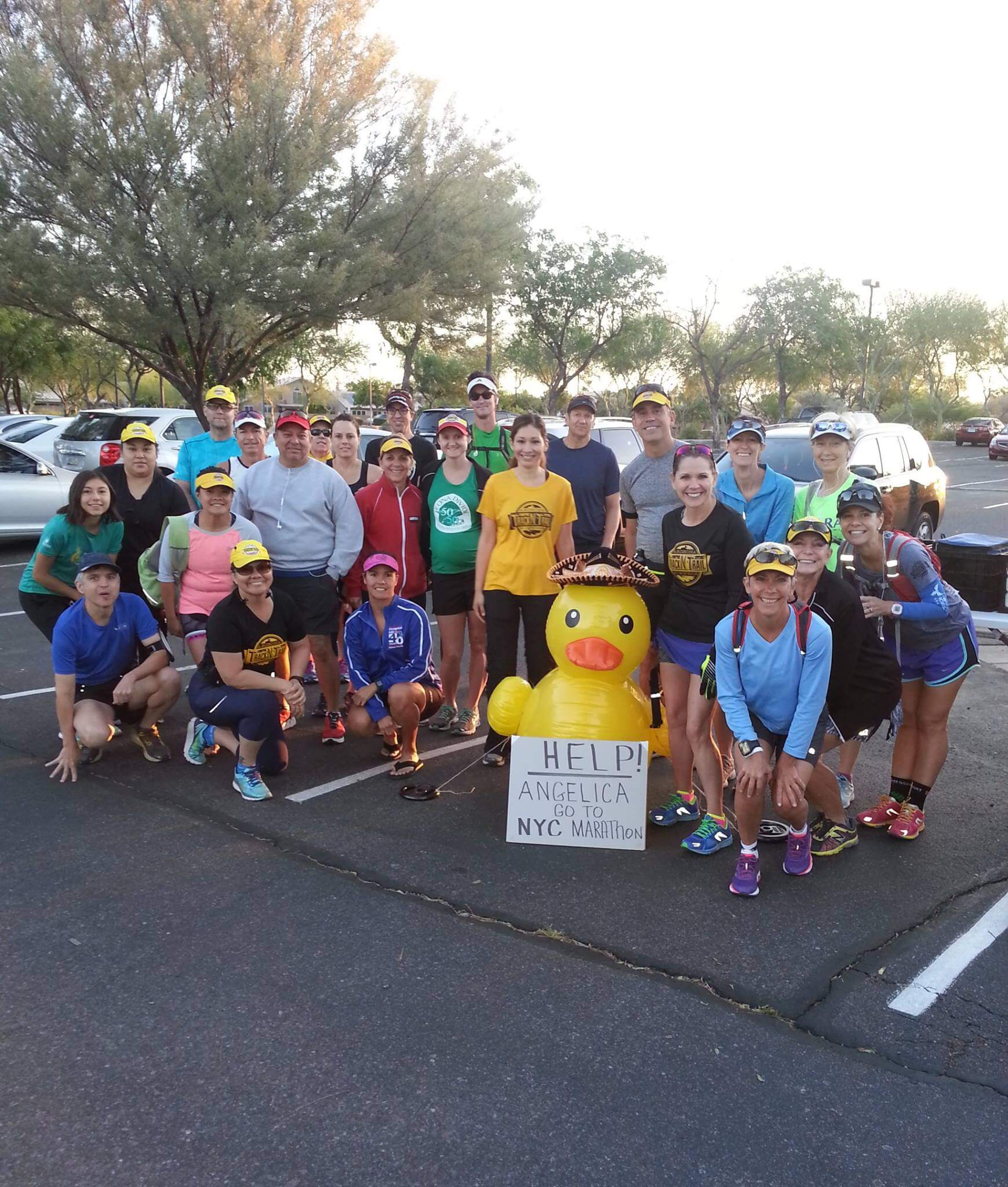 So lucky to have an amazing running family <3 (the duck is an inside club joke, lol!)