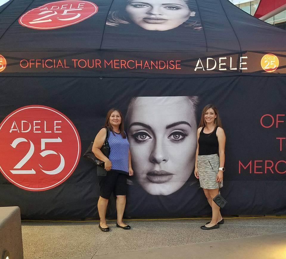 Mom, Adele's face, and Me :D
