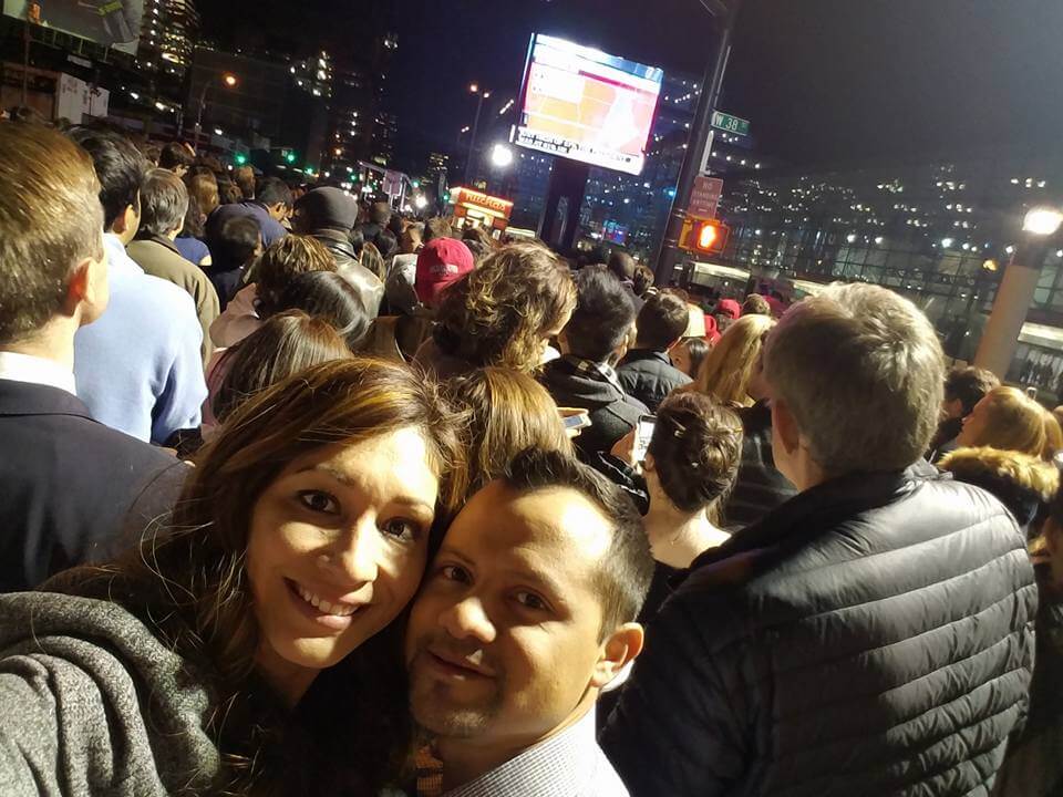 at the block party